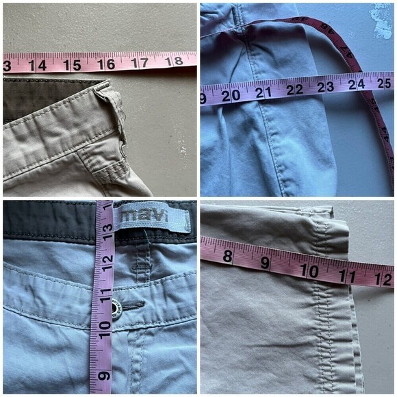 Mavi Men’s Utility Cargo Shorts 33 Beige Casual Outdoor Workwear - Picture 4 of 9